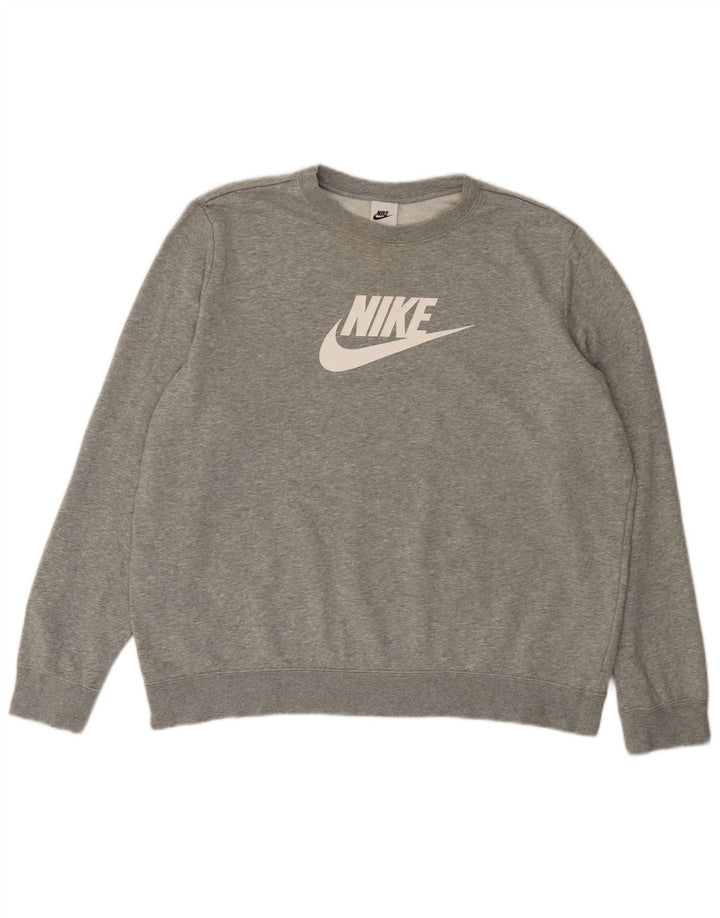 Damska bluza dresowa Nike Graphic Oversize UK 18 XL, szara, nakrapiana