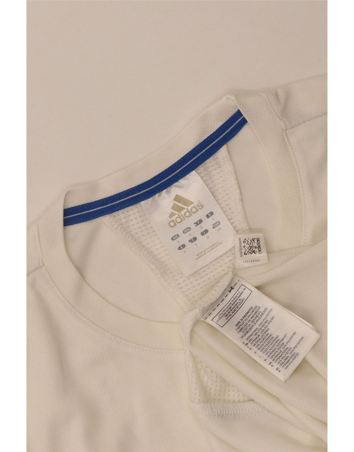 Adidas Męska Kamizelka Climalite Top Mała Biała Poliester