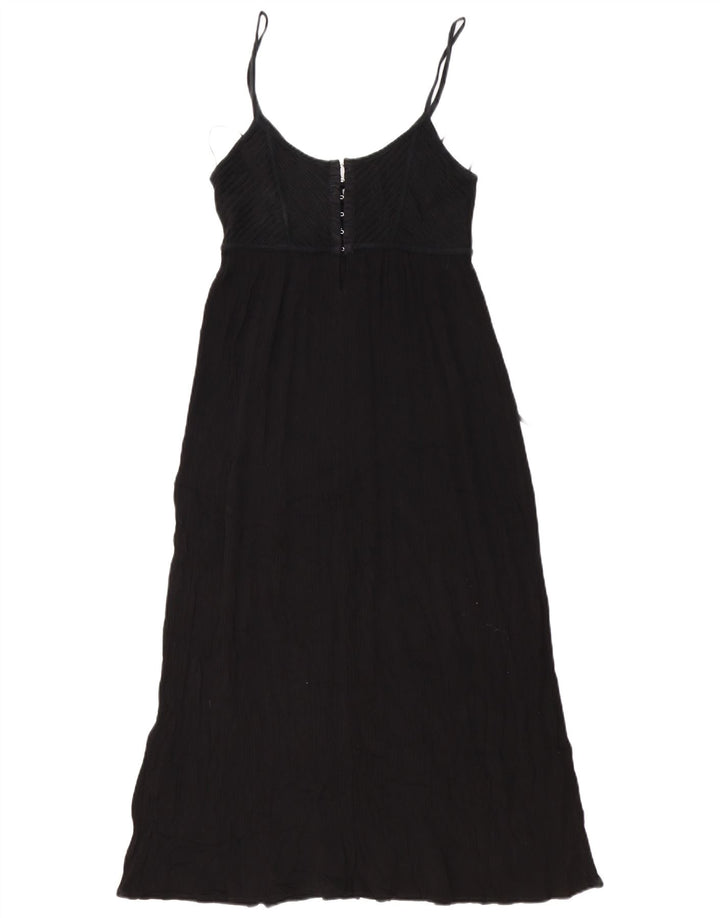 Sukienka damska Zara Maxi Sundress UK 12 Średnia czarna bawełna