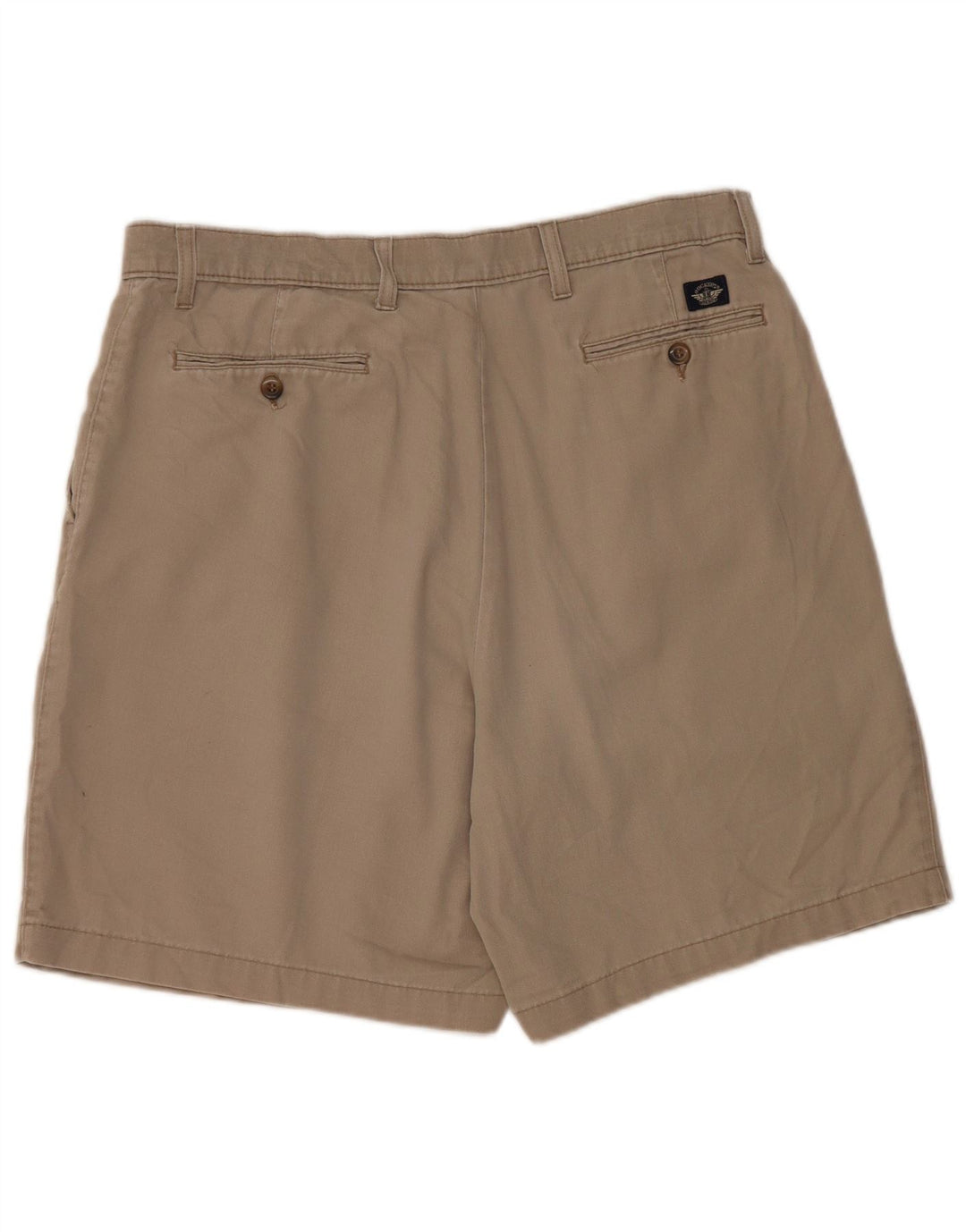 Męskie spodenki chino DOCKERS w kolorze khaki W36, duże, beżowe, bawełniane