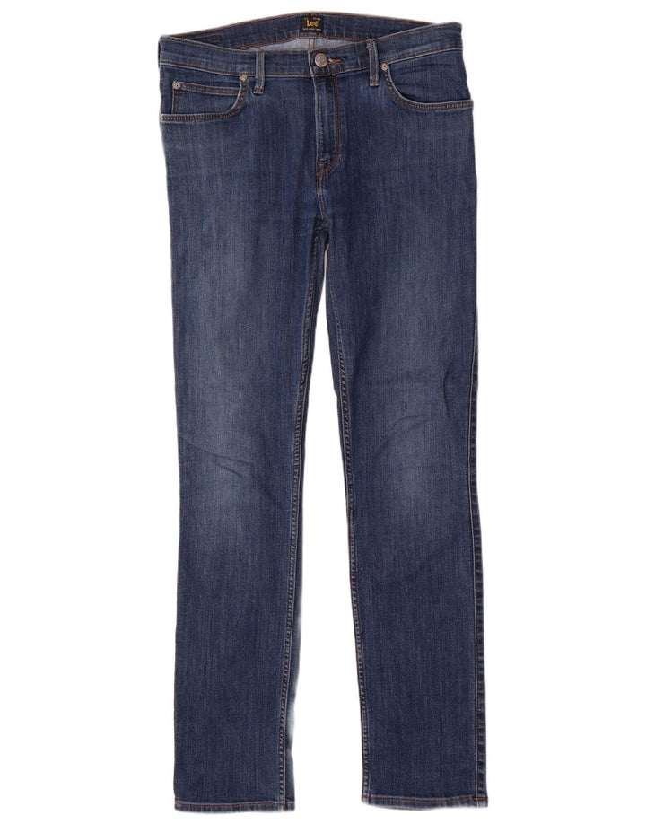 Damskie jeansy LEE Jade Straight W32 L32 Niebieskie bawełniane