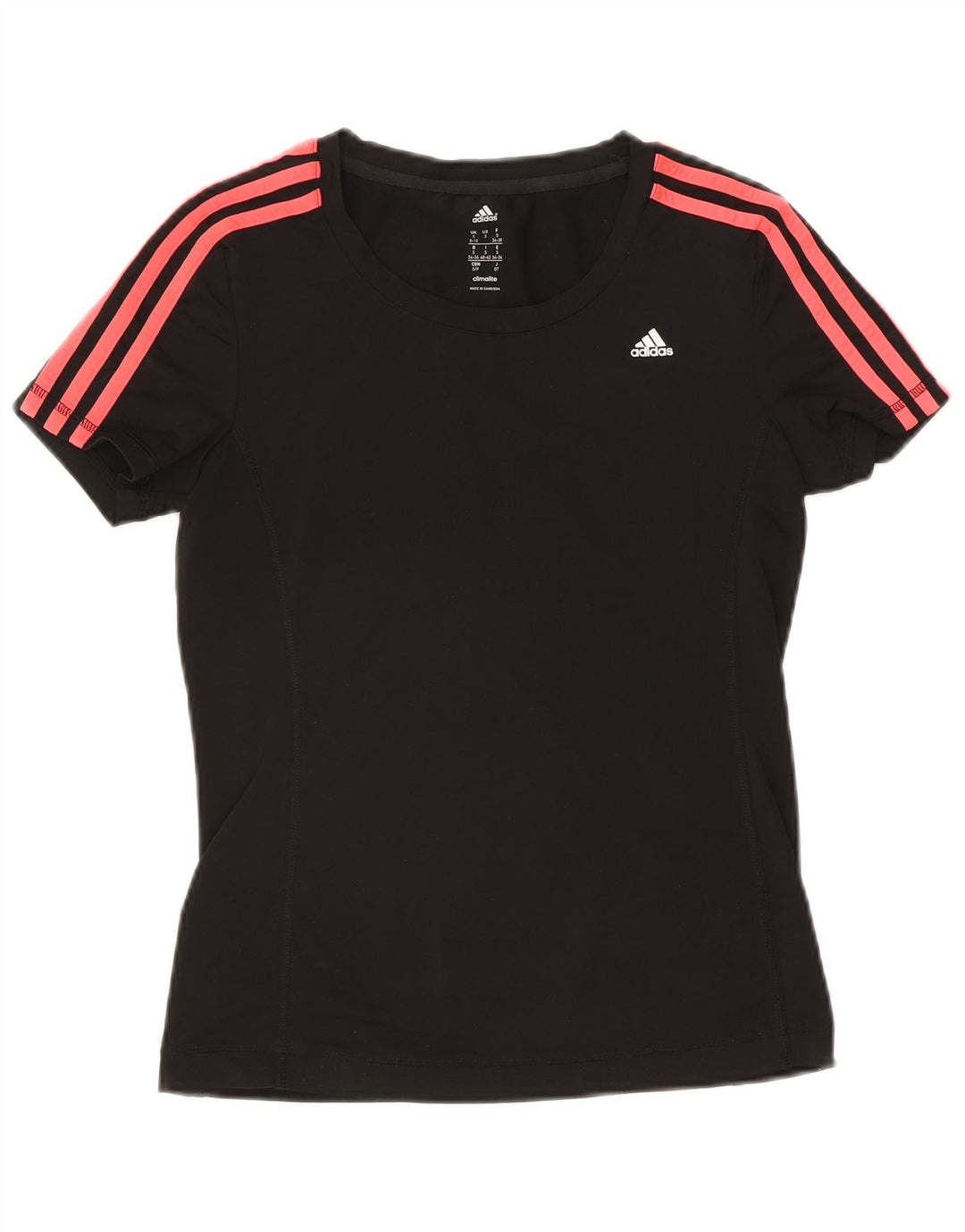 Damska koszulka Adidas Climalite Top UK 8/10 Mały czarny poliester
