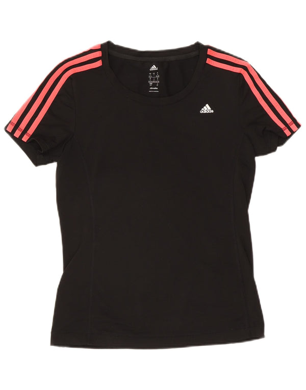 Damska koszulka Adidas Climalite Top UK 8/10 Mały czarny poliester