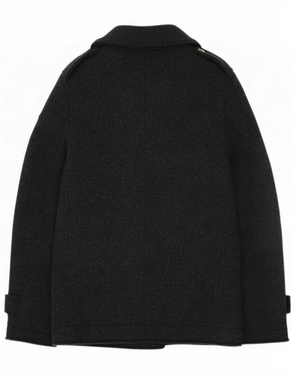 Płaszcz męski Pea IT 48 Medium Grey Wool Roy Rogers
