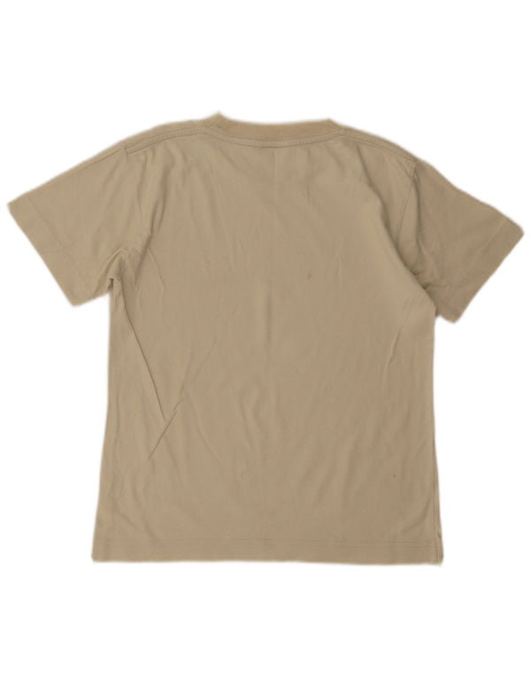 Chłopięcy T-shirt z grafiką Champion, 9-10 lat, beżowa bawełna