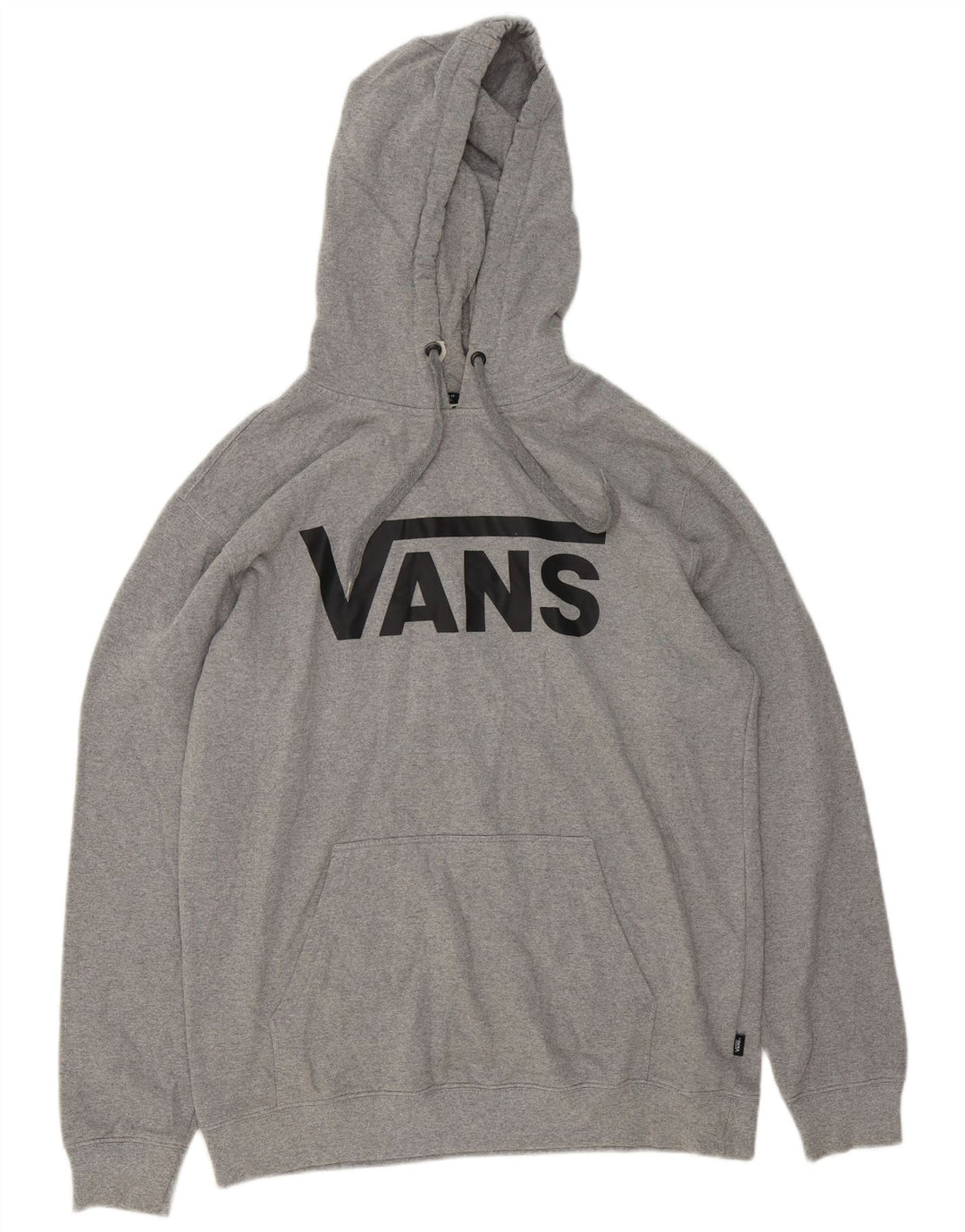 Męski sweter z kapturem Vans z grafiką, duży, szary, bawełniany