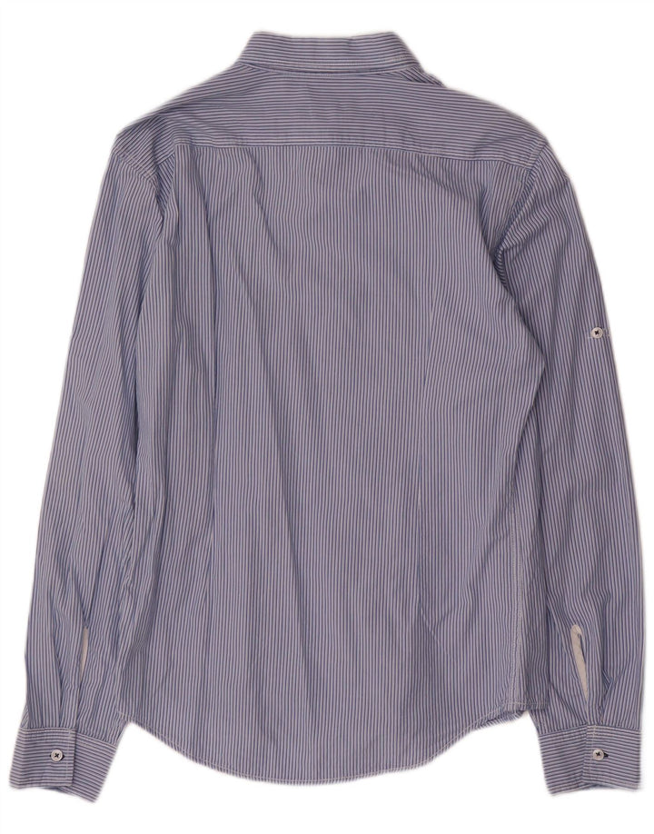 Koszula męska Zara, duża, bawełniana w niebieskie paski