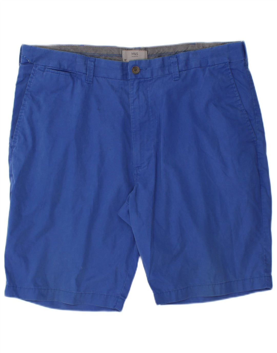 Męskie spodenki Chino Marks & Spencer W38 XL, niebieskie, bawełniane