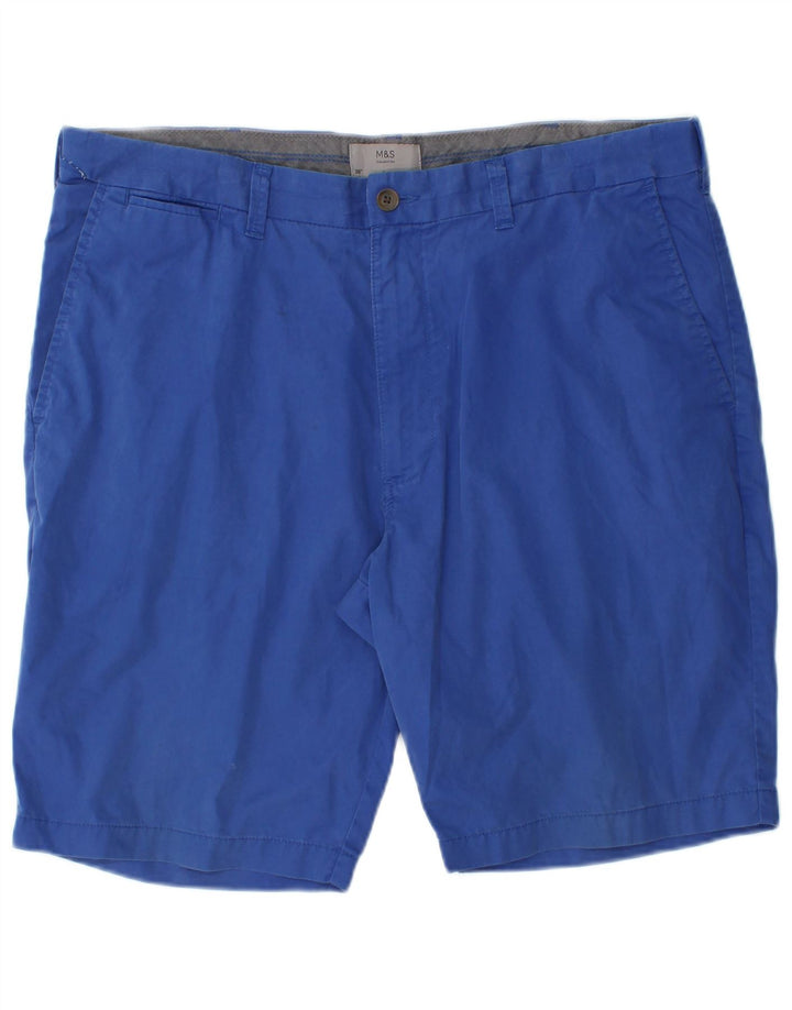 Męskie spodenki Chino Marks & Spencer W38 XL, niebieskie, bawełniane