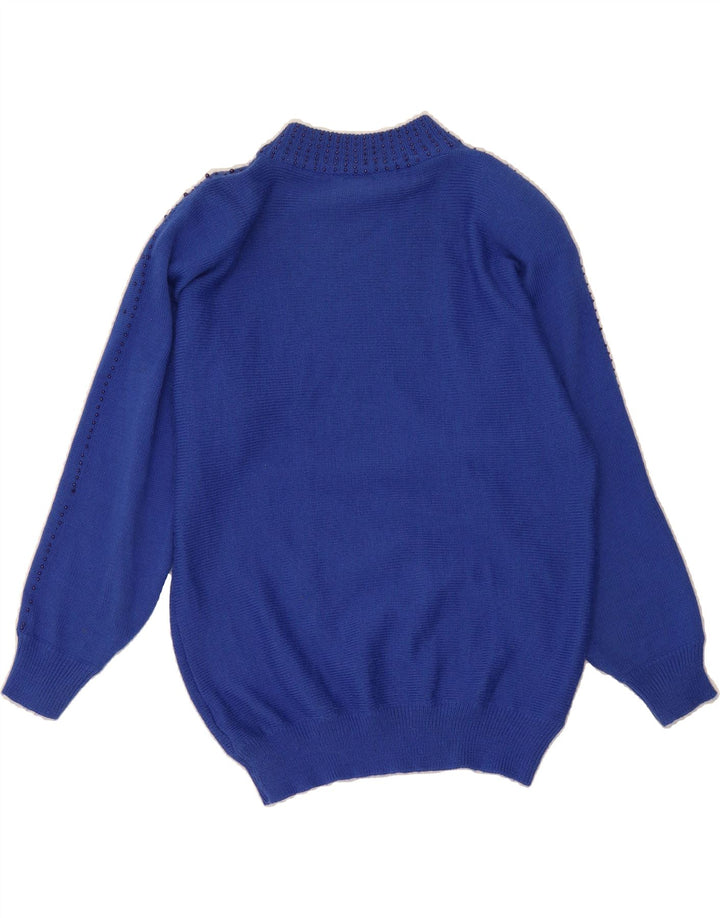 CHARLES VOGELE Womens Turtle Neck Jumper Sweater IT 42 Medium Blue Vintage Charles Vogele and Second-Hand Charles Vogele from Messina Hembry 