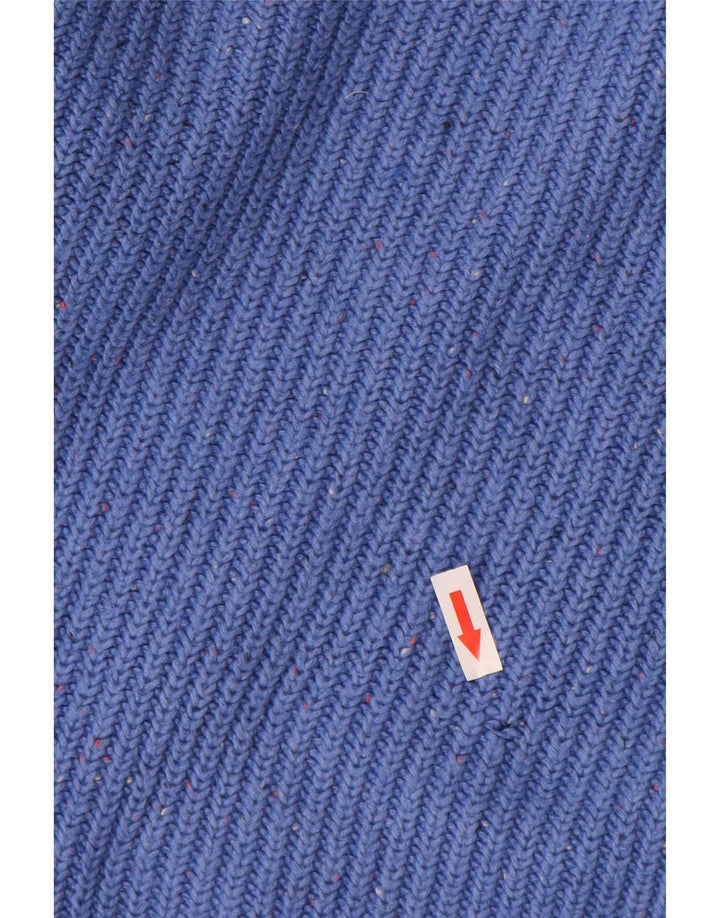 Marks & Spencer Damski sweter oversize UK 16, duży, niebieski, bawełniany