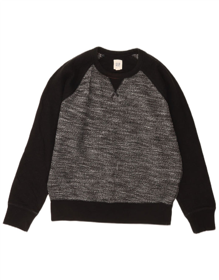 Męska bluza Gap, mała, szara, z blokami kolorów, bawełniana