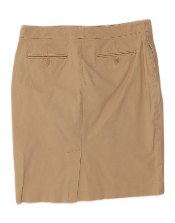 Ralph Lauren Damska prosta spódnica US 6 Medium W32 Beżowa bawełna