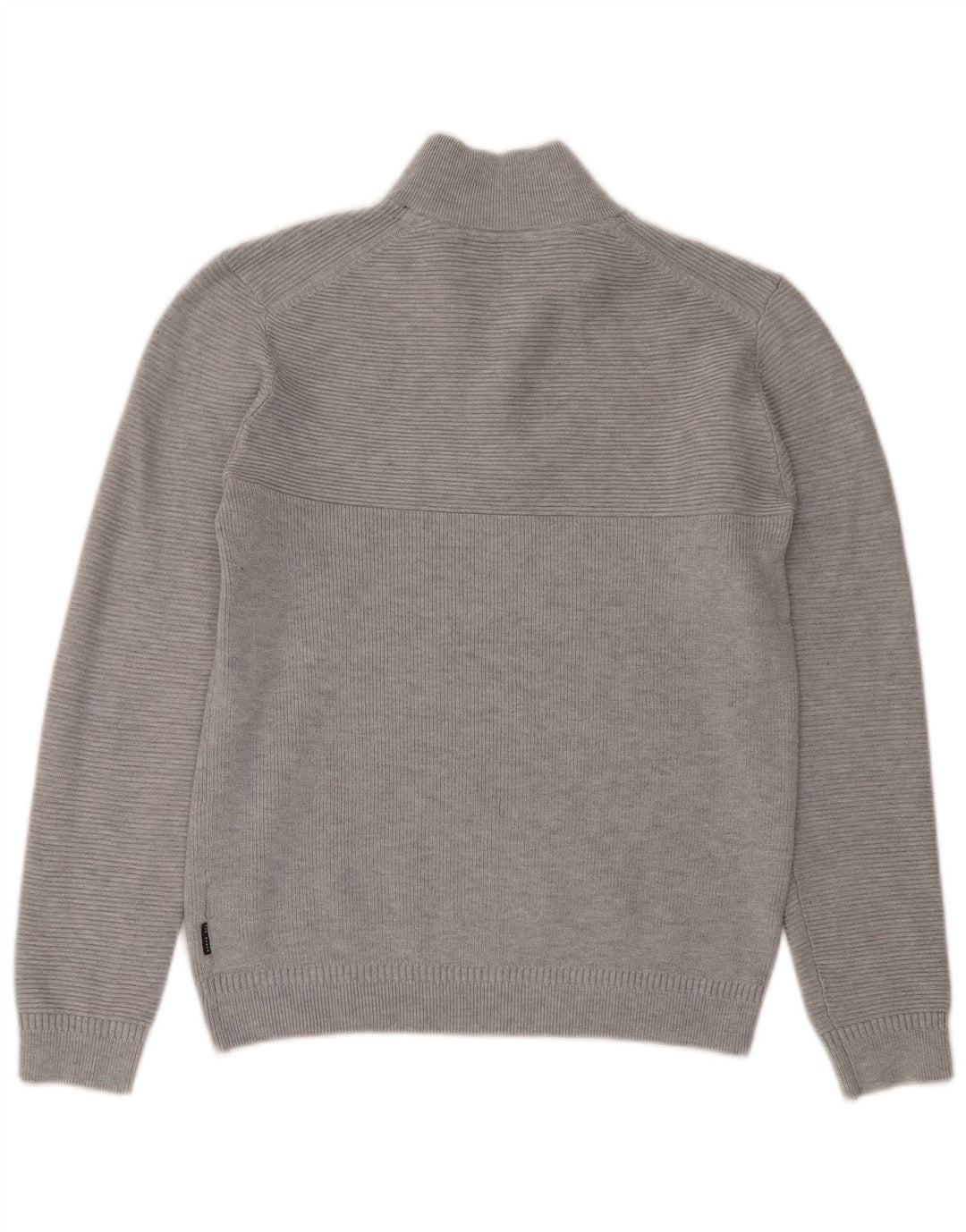 Męski sweter Ted Baker z zamkiem błyskawicznym, rozmiar 3, średni szary, poliester