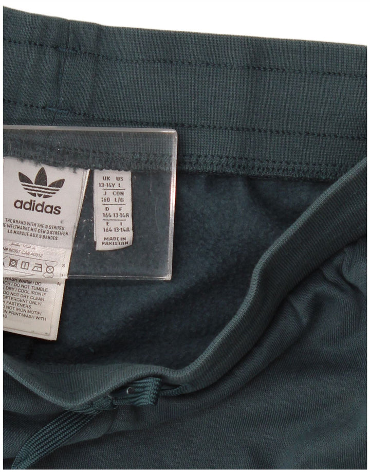 Chłopięce spodenki sportowe ADIDAS 13-14 lat Zielony poliester