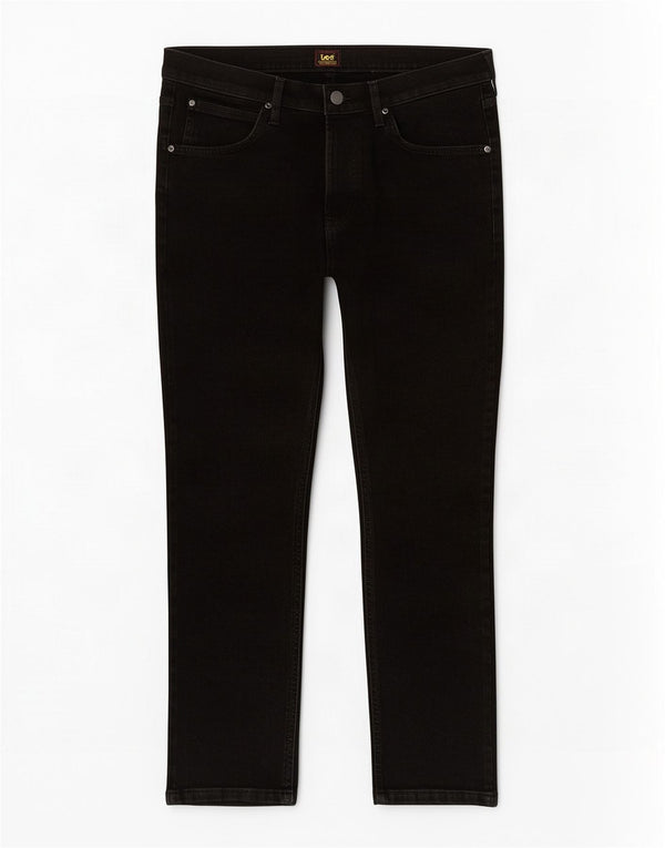 Damskie jeansy Lee Luke Slim Cropped W34 L24 Czarne bawełniane