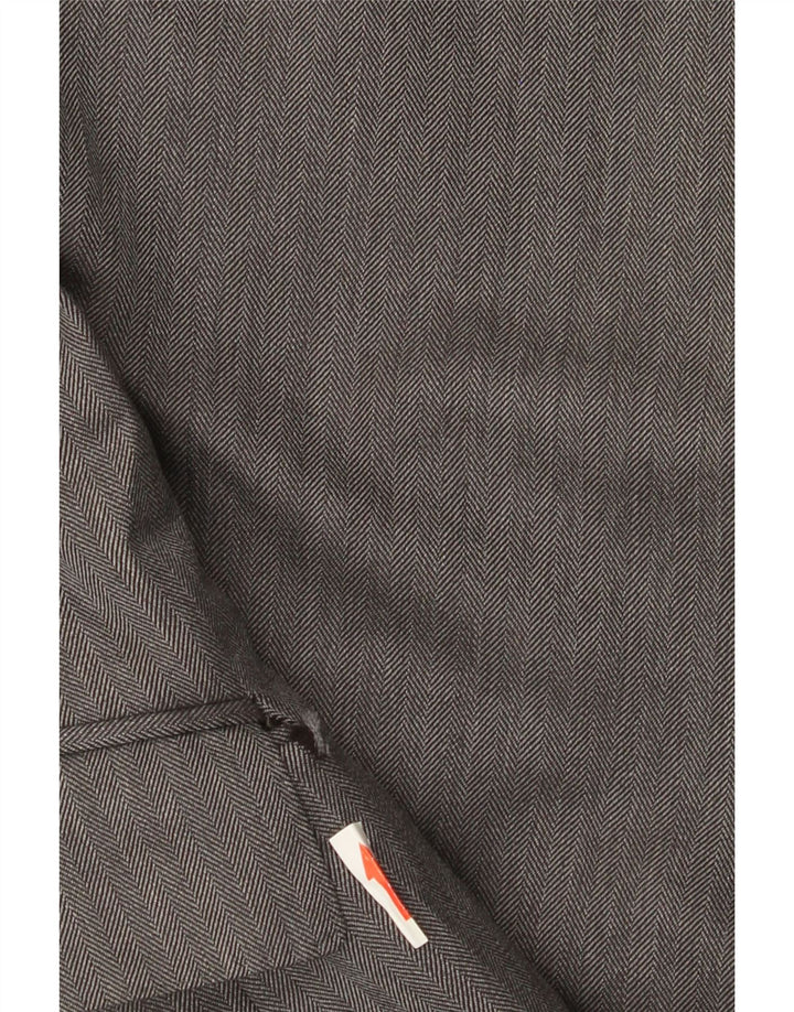 Męska marynarka zapinana na 3 guziki Aquascutum UK 40, duża, szara wełna