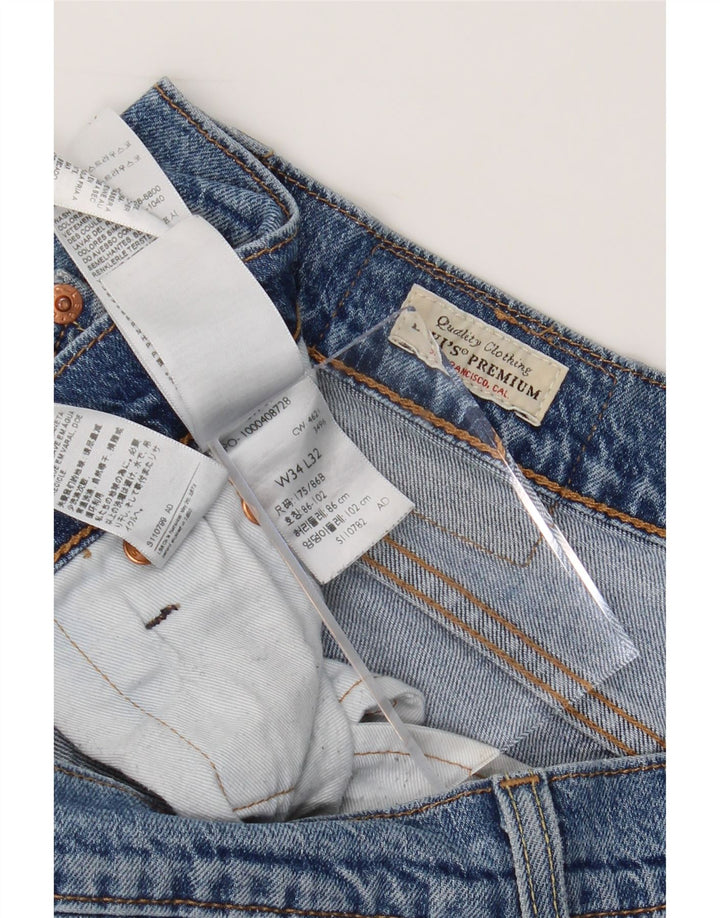 LEVI'S Mens Straight Jeans W34 L32 Blue Vintage Levi's and Second-Hand Levi's from Messina Hembry 