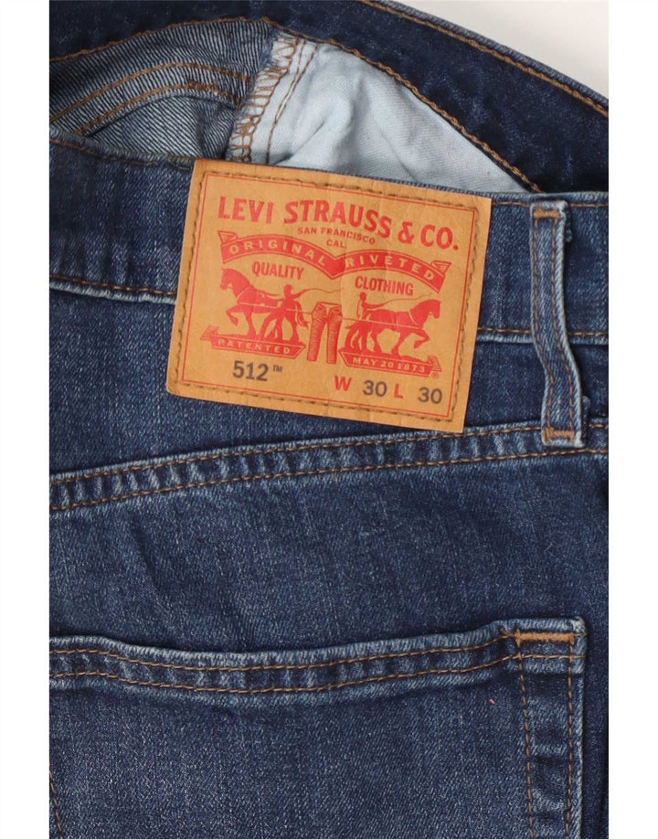 Męskie jeansy Levi's 512 Tapered W30 L30 Niebieskie