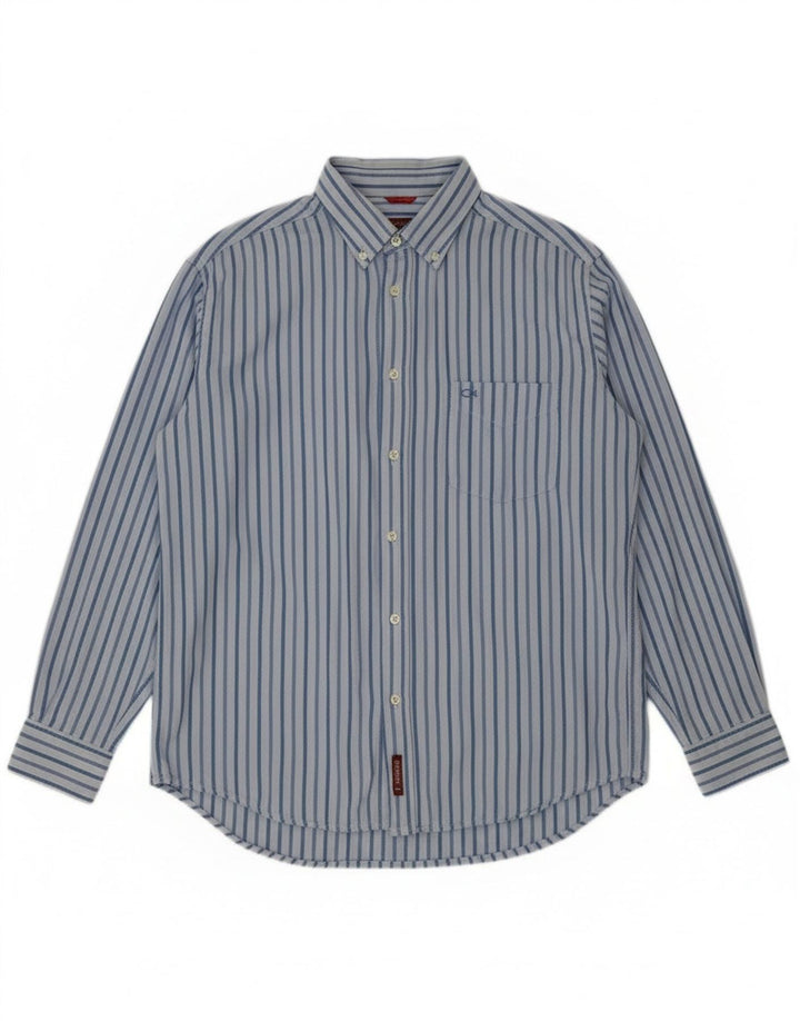 Koszula męska Carrera, duża, bawełniana w niebieskie paski