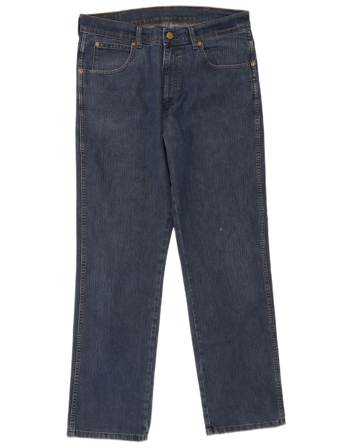 Męskie proste dżinsy Wrangler W32 L30 niebieskie