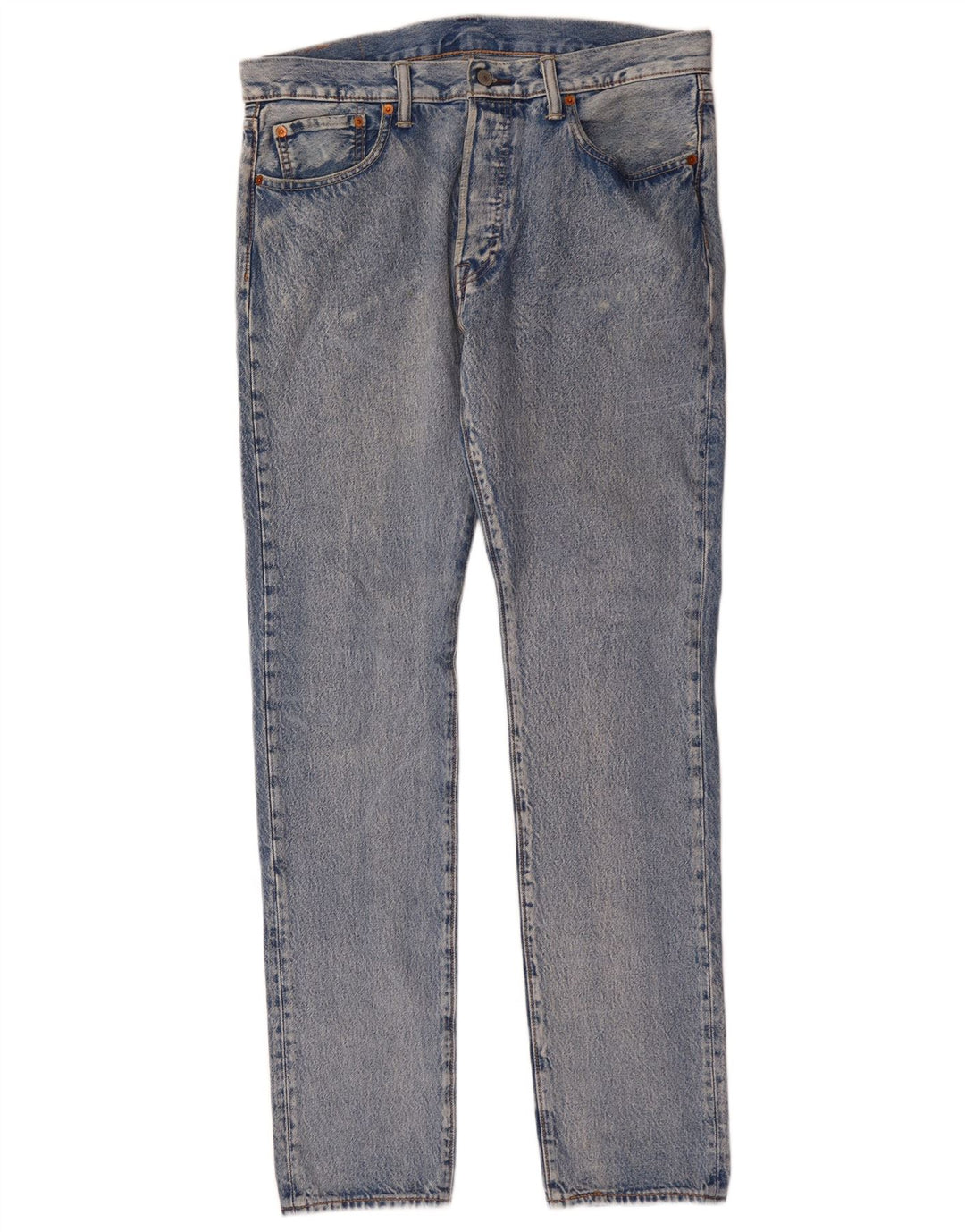 Męskie dżinsy Levi's 501 Straight W34 L34 Niebieskie bawełniane