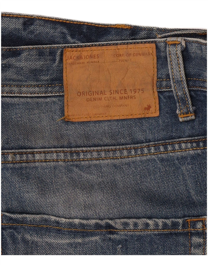Męskie spodenki jeansowe Jack & Jones w trudnej sytuacji o regularnym kroju W38 XL, niebieskie