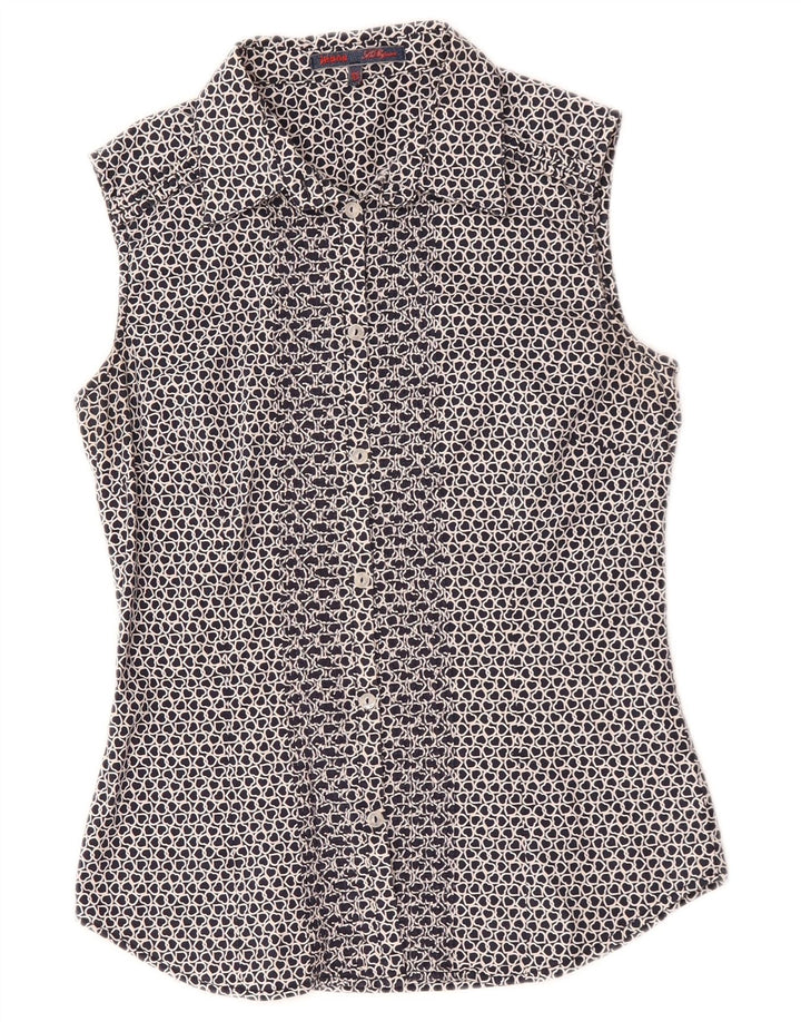 Damska bluzka bez rękawów Les Copains IT 42, średnie granatowe serce