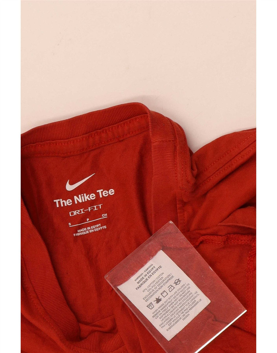 Męski T-shirt Nike Dri Fit z grafiką, mały, pomarańczowy, bawełniany