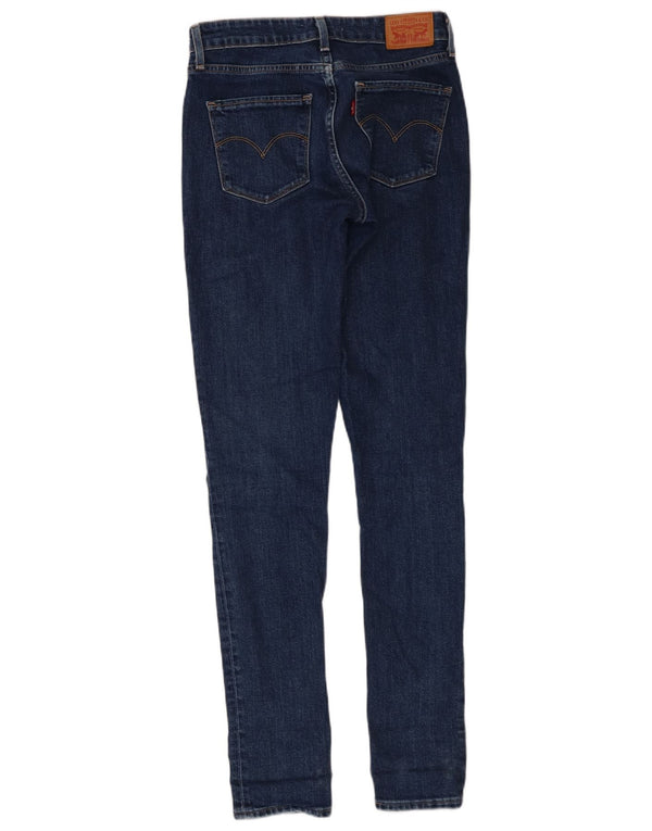 Damskie jeansy Levi's 721 z wysokim stanem W26 L32 Granatowa bawełna