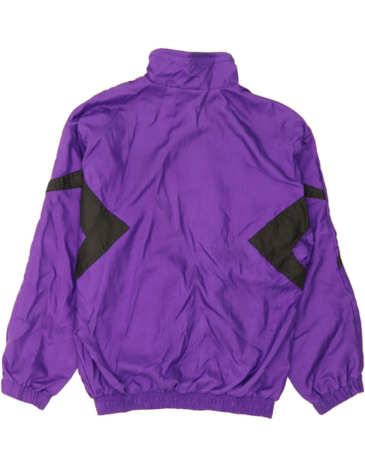 ALEX Boys Tracksuit Top Jacket 14-15 Years Purple Colourblock Polyester Vintage ALEX and Second-Hand ALEX from Messina Hembry 