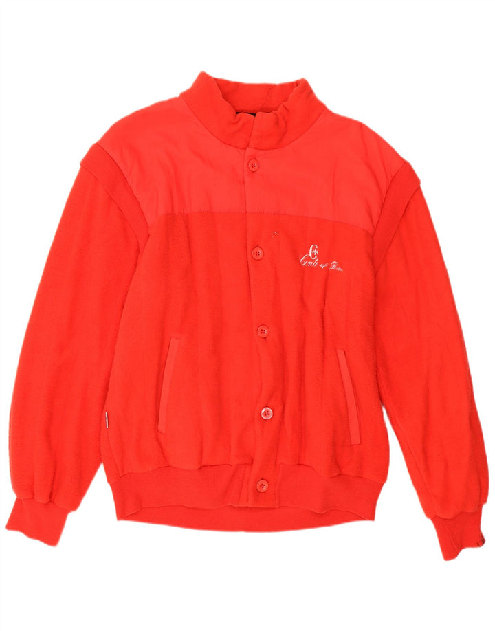 Conte of Florence Męski sweter rozpinany, duży, czerwony