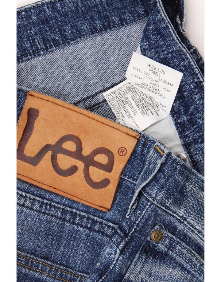 Męskie jeansy Lee Powell Slim W32 L36 Niebieskie bawełniane