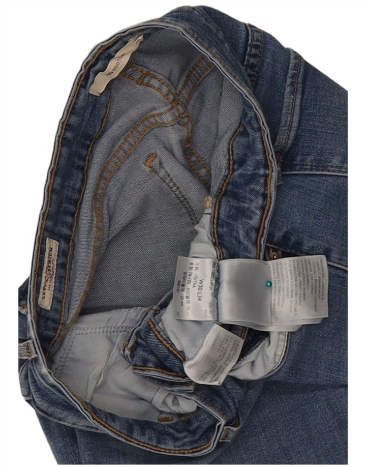 Damskie dżinsy Levi's 715 Bootcut W30 L27 Niebieska bawełna