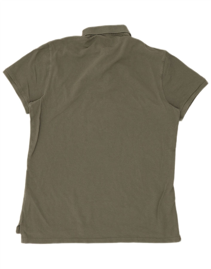 Męska koszulka polo TOMMY HILFIGER o regularnym kroju XL, bawełniana w kolorze khaki