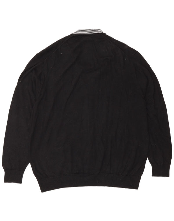 Lacoste Męski sweter rozpinany Rozmiar 8 2XL Czarna bawełna
