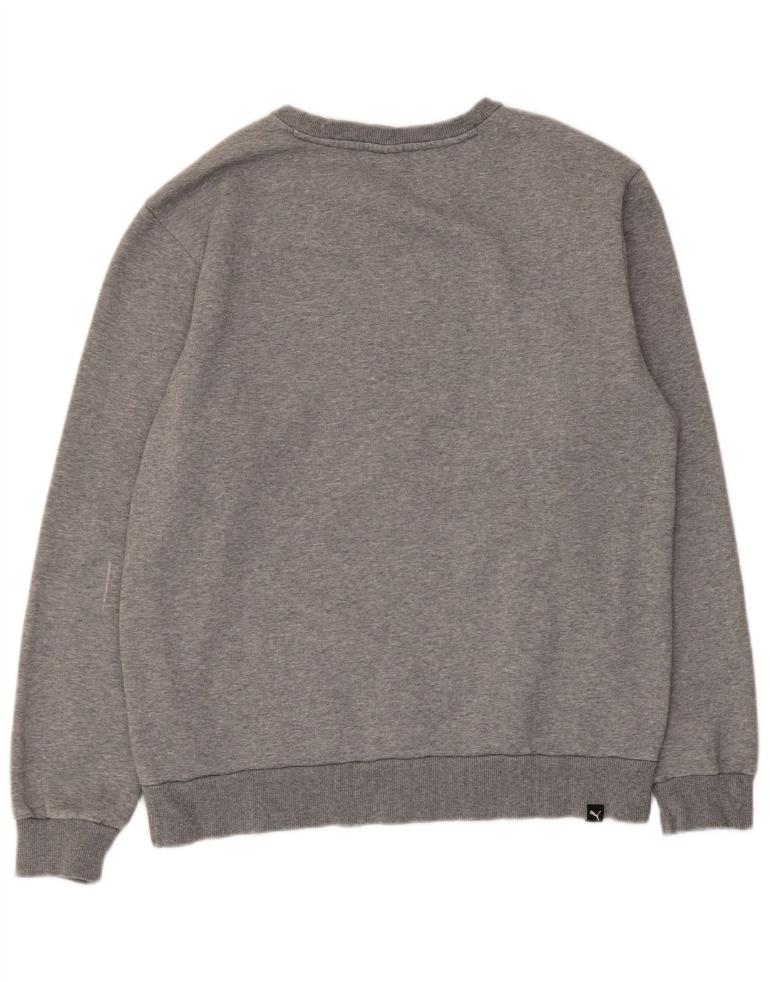 Męska bluza z grafiką Puma, średnia, szara, bawełniana nakrapiana