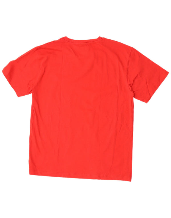 T-shirt męski Lotto Top XL, czerwony, bawełniany