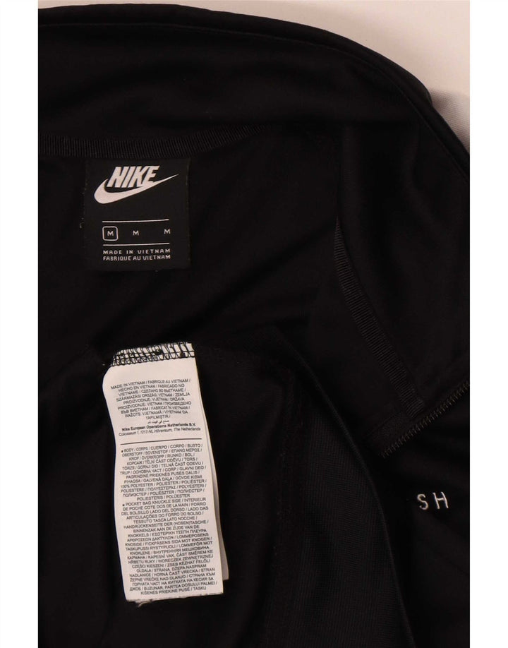 Męska bluza dresowa Nike Swoosh Graphic, średnia czarna, z blokami kolorów