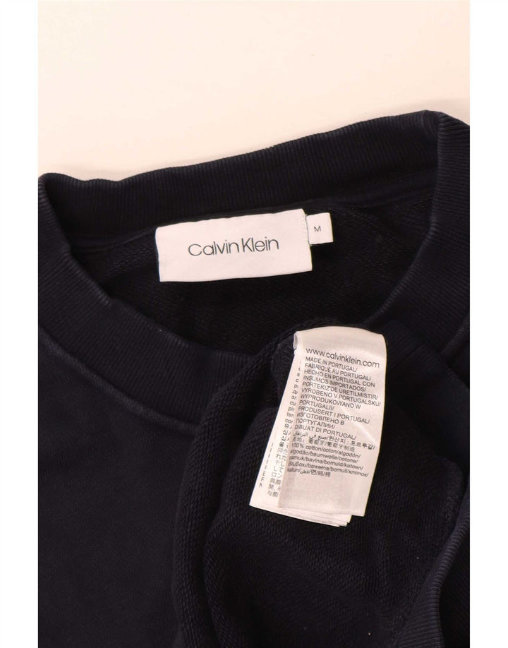 Męska bluza Calvin Klein z grafiką, średni granat, blok kolorów