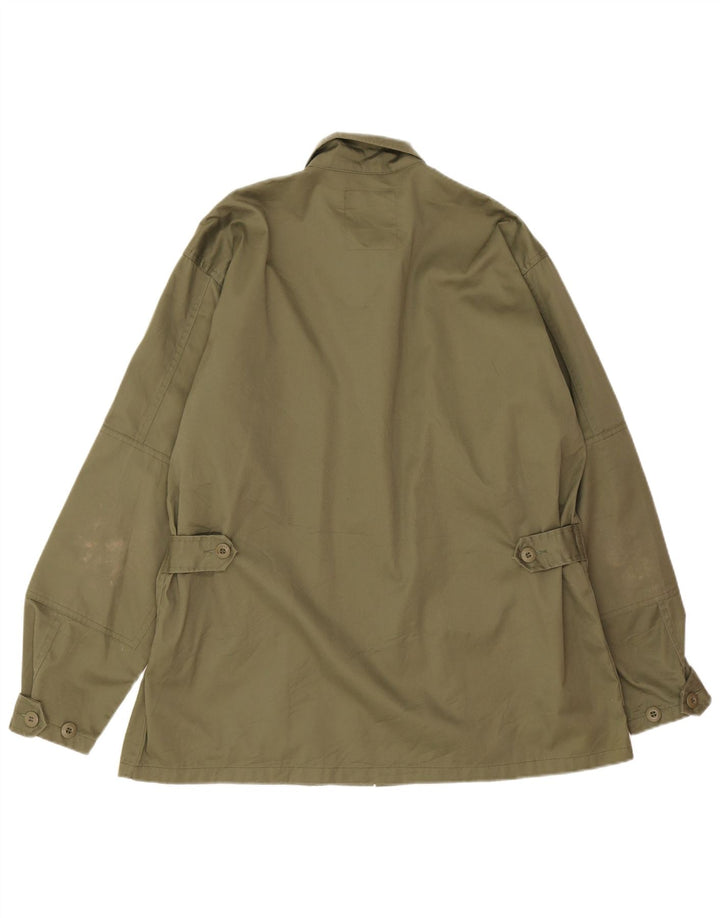 Męska kurtka użytkowa Vintage UK 40, duża, khaki, poliester
