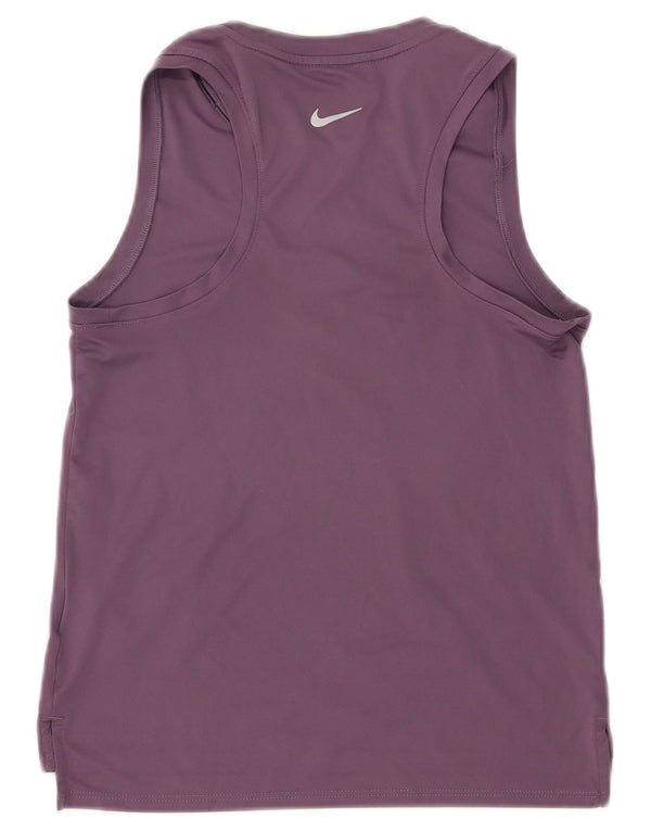 Damska kamizelka NIKE Dri Fit Graphic Top UK 6 XS Fioletowy poliester