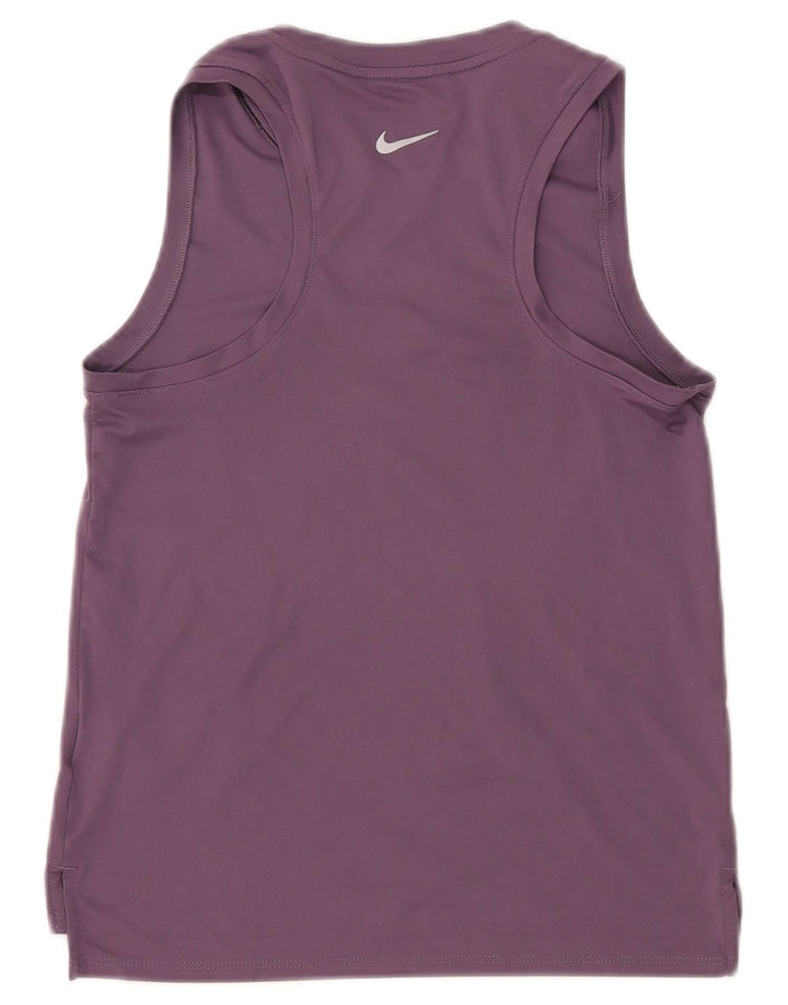 Damska kamizelka NIKE Dri Fit Graphic Top UK 6 XS Fioletowy poliester