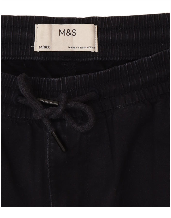 Marks & Spencer Męskie proste spodnie chino średnie W32 L29 granatowe