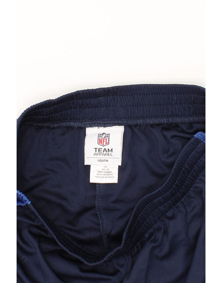 NFL Boys Sport Shorts 14-15 Years Navy Blue Colourblock Polyester Vintage NFL and Second-Hand NFL from Messina Hembry 