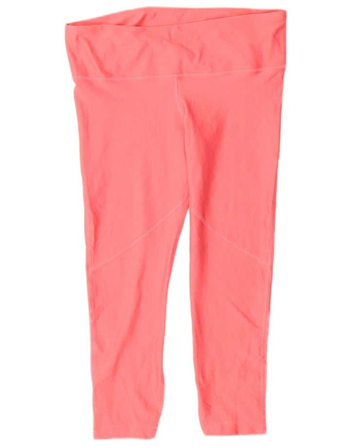 Damskie legginsy Under Armour Heat Gear Graphic UK 18 XL, różowe, poliestrowe