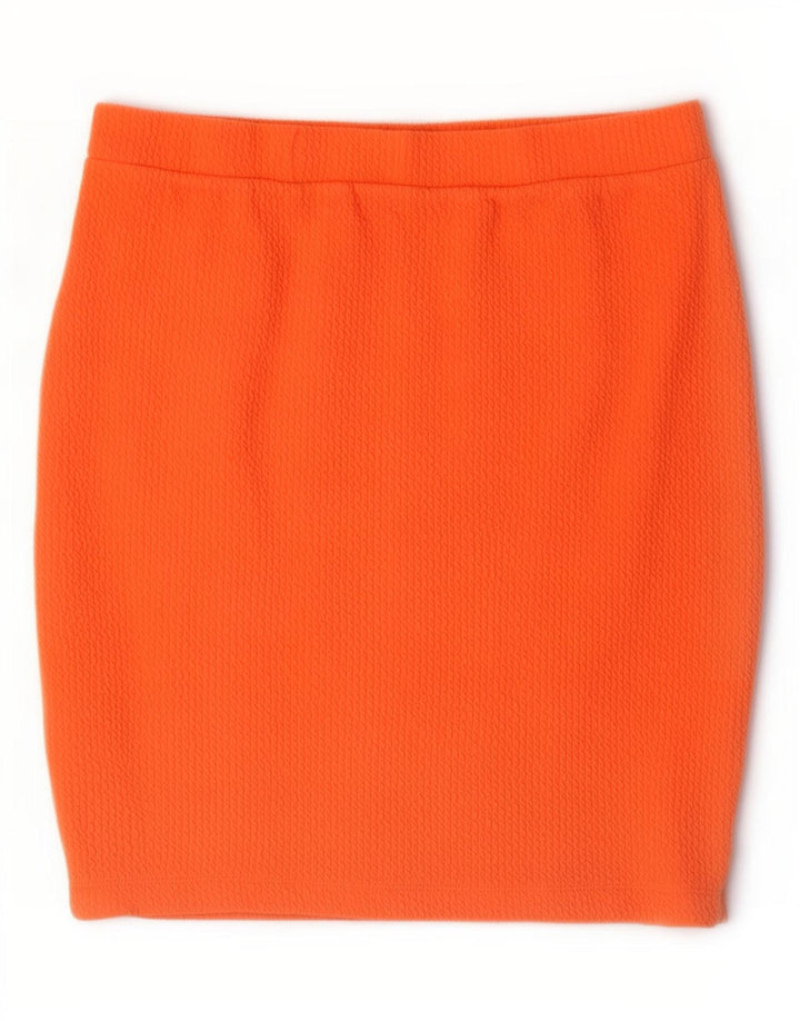 Damska spódniczka mini Calvin Klein, duża W32, pomarańczowy poliester