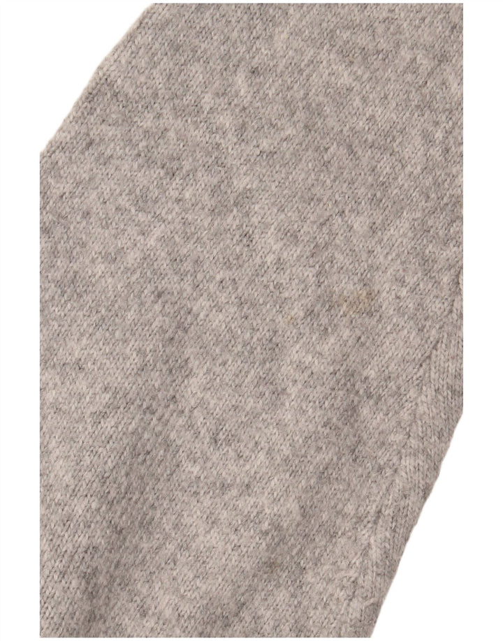 Sweter damski Zara Oversize z dekoltem w kształcie litery V, UK 10, mały, szary, nakrapiany