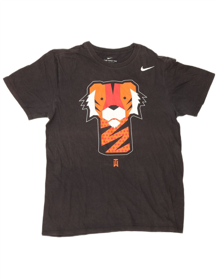 Męski T-shirt Nike Tiger Woods z grafiką, średni czarny, bawełniany
