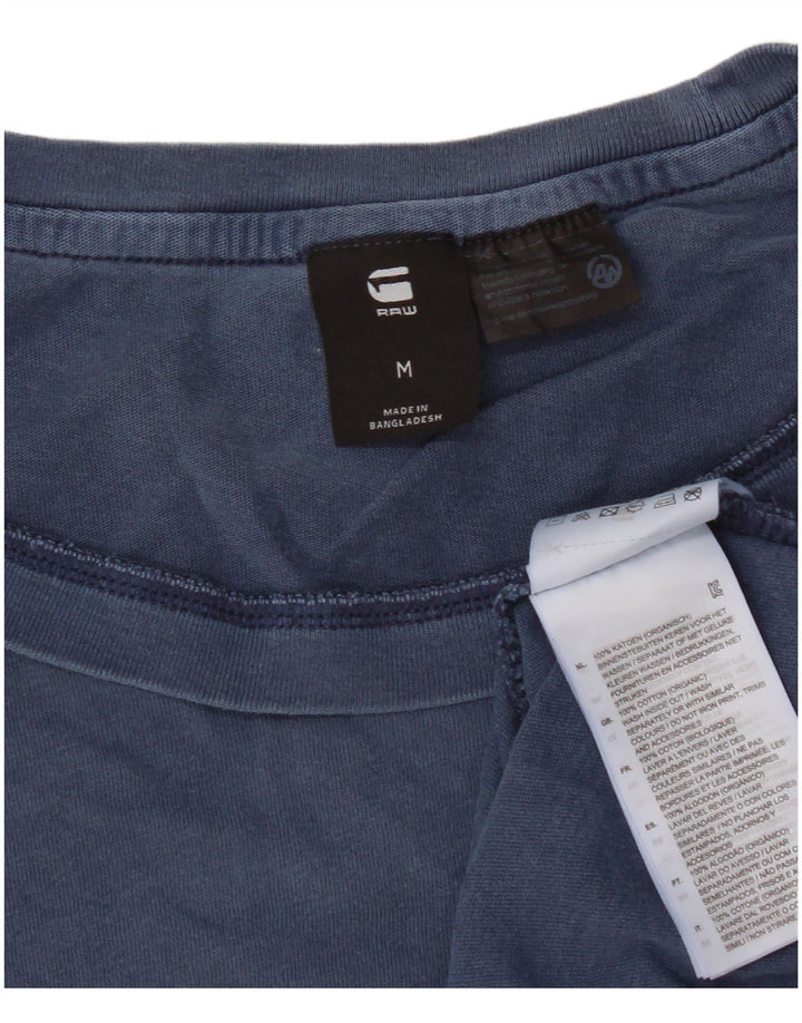 Męska koszulka G-Star, średnia niebieska bawełna